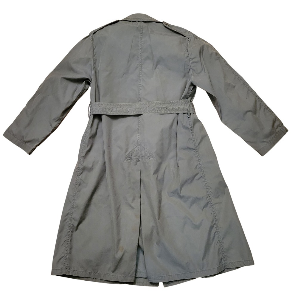 Vintage Vietnam Era US Military Army Green Quarpel Trench Raincoat 42R Gorpcore - Picture 4 of 13